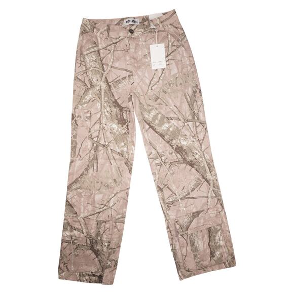 Disclosure x Refrain Camo Wide Leg Pants Women’s 13/31 Y2K Tree Print Cargo - Picture 1 of 6
